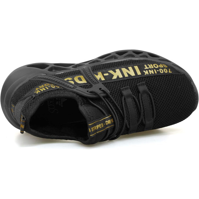 Дитячі кросівки для бігу та повсякденного носіння. Легкі, чорні, розмір 38 EU. Дихаючі, спортивні, для активних дітей.