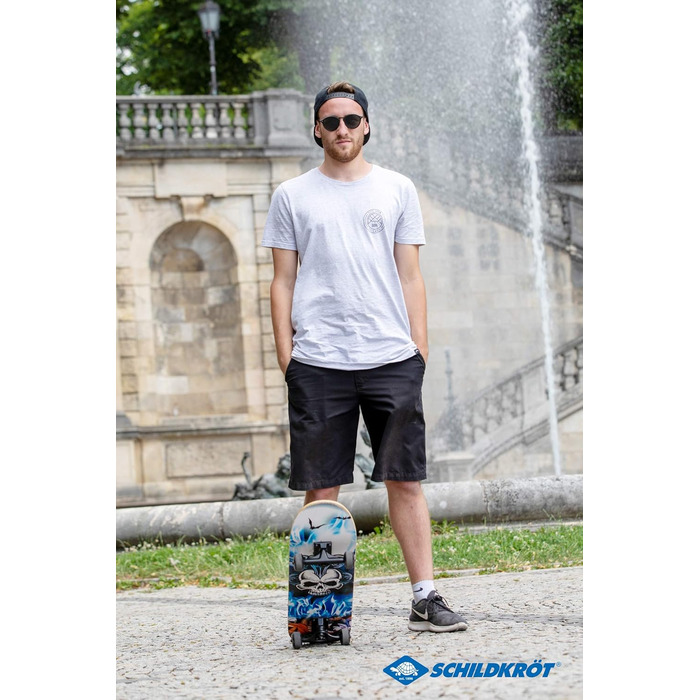 Скейтборд Schildkröt Grinder 31'' Преміум, 9-шарова кленова дека, ABEC9, подвійний кік, гриптейп