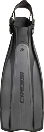 Ласти Cressi Pro Light відкритий п'ятка S/M (40/41) чорні/сріблясті для дайвінгу