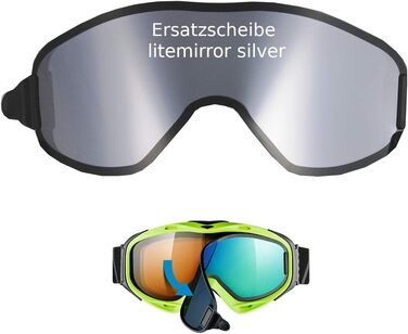 Змінне лінза для лижної маски uvex g.gl. 300 & uvision TO, дзеркальна срібляста, оригінал
