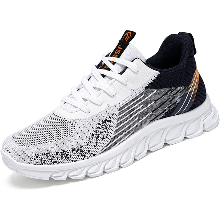 Чоловічі кросівки для бігу та занять спортом, чорно-білі, 42 EU