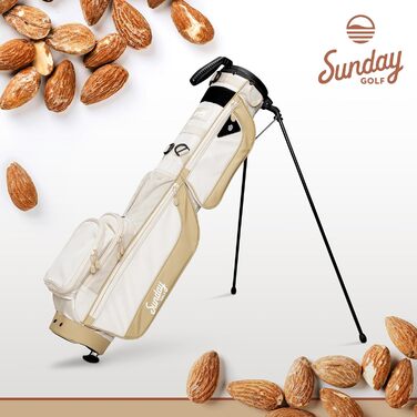 Гольф сумка Sunday Golf Loma XL: легка, з ременем та стійкою – для пітч-н-пут, Par 3 та Executive курсів