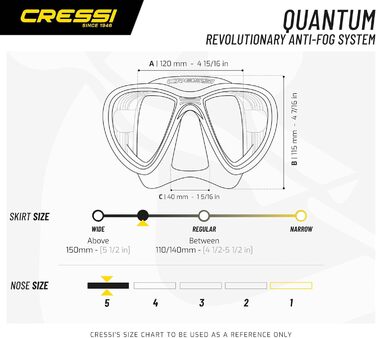 Набір для снорклінгу Cressi Quantum + Itaca Ultra Dry, універсальний, для дорослих