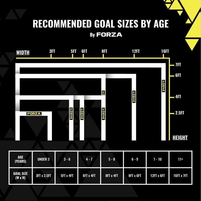 Футбол ворота FORZA 1.8м x 1.2м, стійкі до погодних умов, для дітей та дорослих. Міцні ворота для саду та тренувань. З сіткою, м'ячем та сумкою (опціонально)