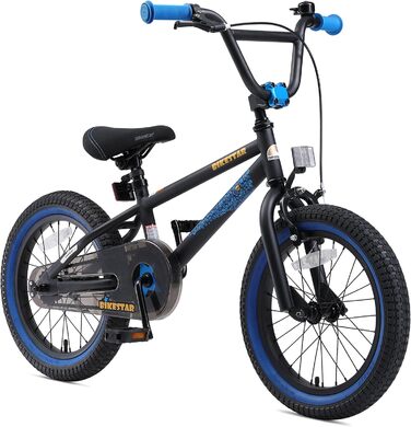 Дитячий велосипед BIKESTAR для хлопчиків і дівчаток від 3 до 6 років, 12/16/20 дюймів, BMX фрістайл, тестування без ризику