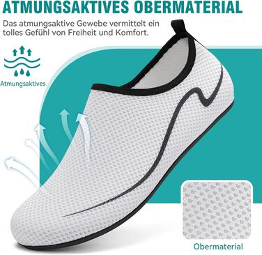 Унісекс шкарпетки для плавання та водного спорту, шкарпетки для басейну, антиковзаючі, розмір 34-47