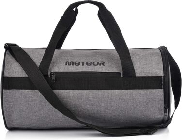 Сумка для спорту та плавання meteor 25L, для чоловіків, жінок і дітей, дорожня, шкільна, універсальна, 48x25x25 см, сіра/чорна