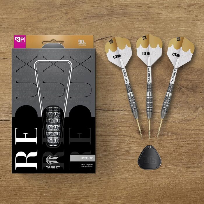 Дарти сталеві Target Darts Redux 90% Tungsten 22G (02) з оперенням Pro Ultra Nr. 6 та шафтами Pro Grip - професійний набір