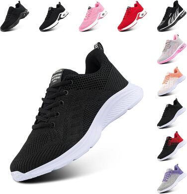 Жіночі кросівки Hitmars для бігу та фітнесу: зручні, з амортизацією, для занять спорту та прогулянок. Розміри EU 36-46, кольори: чорний, рожевий, червоний, помаранчевий, фіолетовий