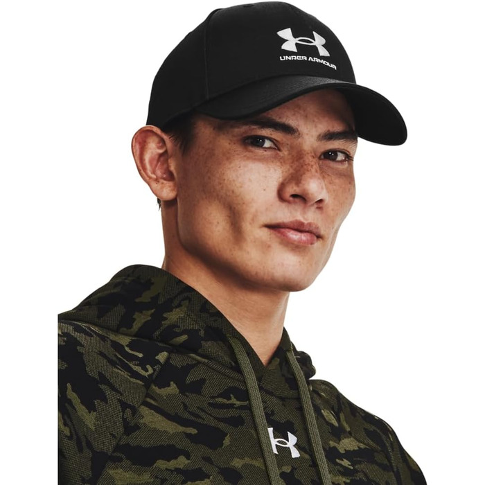 Кепка Under Armour Men's Branded Lockup ADJ Classic, регульована, чорна, один розмір