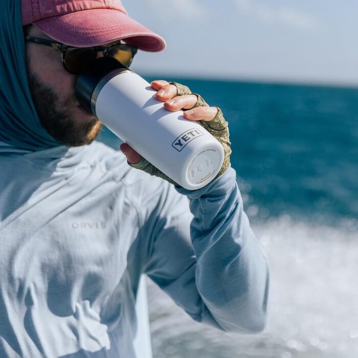 Термофляга YETI Rambler 12 oz (355 мл) з кришкою Commuter, нержавіюча сталь, ізольована, колір Cherry Blossom