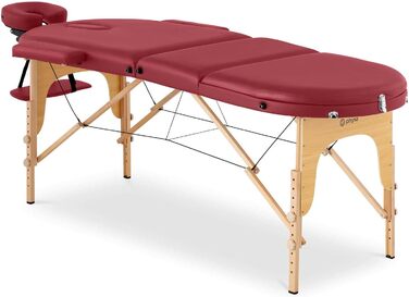 Складаний масажний стіл Physa Colmar RED, червоний, масажна кушетка, переносна масажна ліжко