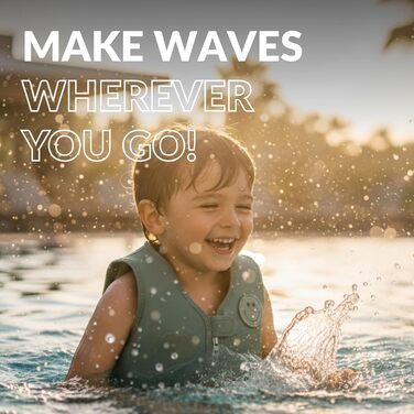 Дитячий жилет для плавання NOARD | Безпечний жилет для навчання плаванню | 15-30 кг, 2-6 років | Сертифікований EN 13138-1:2021