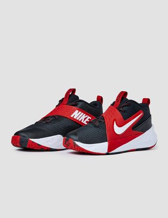 Кросівки баскетбольні Nike Team Hustle D 12 для дітей та дорослих, чорно-білі, червоні, 39 EU