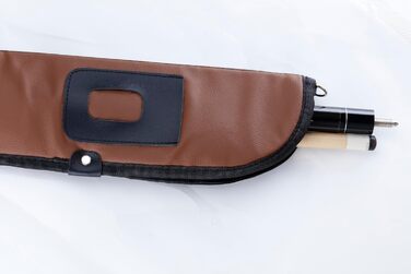 Чохол для кия бінкард (1/2 кий) коричневий, для зберігання кия, переносна сумка для більярдного кия