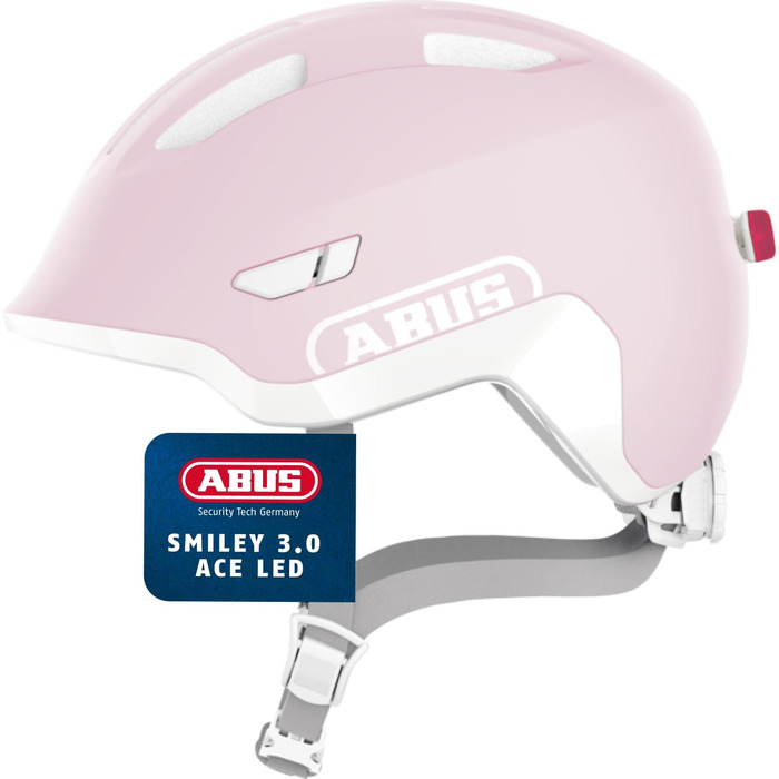 Дитячий велосипедний шолом ABUS Smiley 3.0 ACE LED з підсвіткою