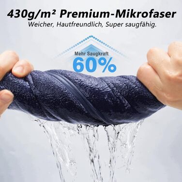 Набір рушників для фітнесу - великий 135×50 см з кишенею на блискавці & спортивний рушник 100×30 см - з високоякісної мікрофібри, швидковисихаючий та м'який - з мішком для зберігання - для спортзалу, тренувань, йоги, фітнесу. Глибокий фіолетовий колір