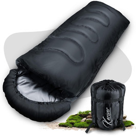 Сплячий мішок 3-4 сезони (360GSM / 2кг), водовідштовхуючий, придатний для прання, ковдровий спальний мішок для відпочинку на природі та вдома, кемпінгу, подорожей, трекінгу - ідеальний компаньйон для активного відпочинку