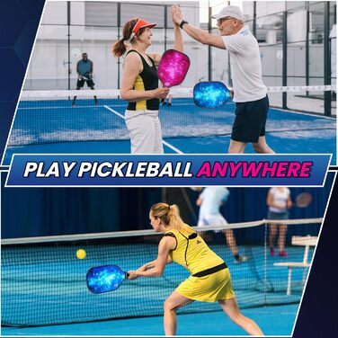 Набір ракет для піклболу Mayboom (2 або 4 шт.) з м'ячами та сумкою, схвалено USAPA, фіберглас, для початківців