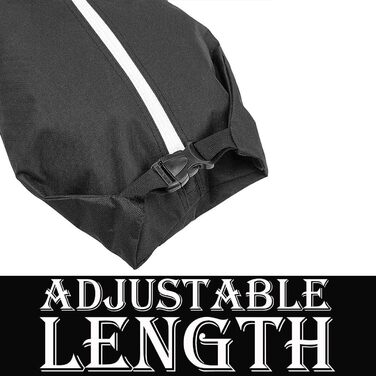 Чохол для лиж MOPHOEXII MOOCY: містка сумка для подорожей, підходить для лиж до 200 см, чорний з зеленим кантом