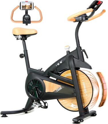 ISE Hometrainer: велотренажер з регульованим магнітним опором, LED-монітором та тримачем для планшета. Макс. вантажність: 130 кг