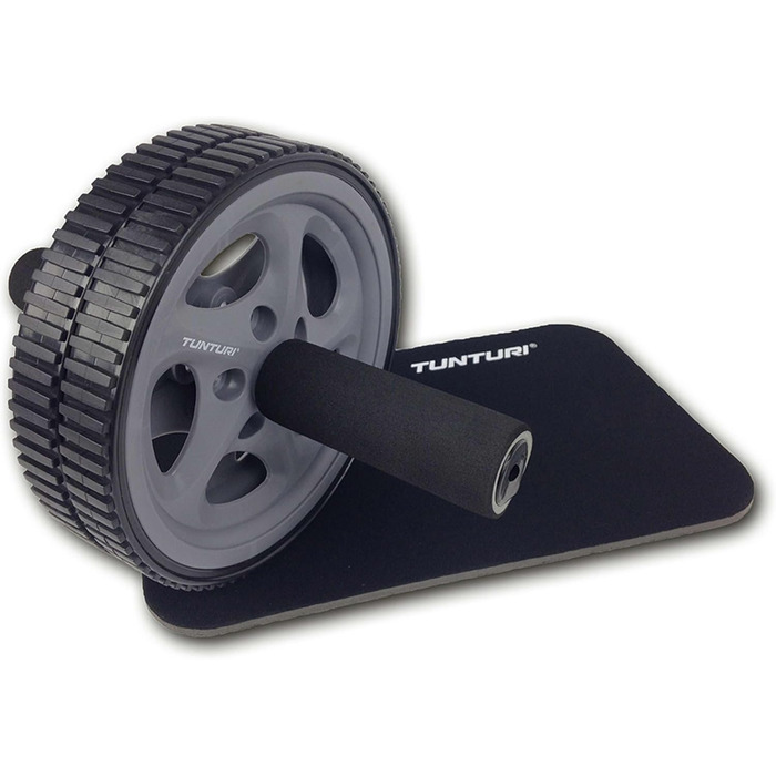 Ролик для пресу Tunturi Ab Roller з підкладкою для колін, тренажер для пресу та верхньої частини тіла