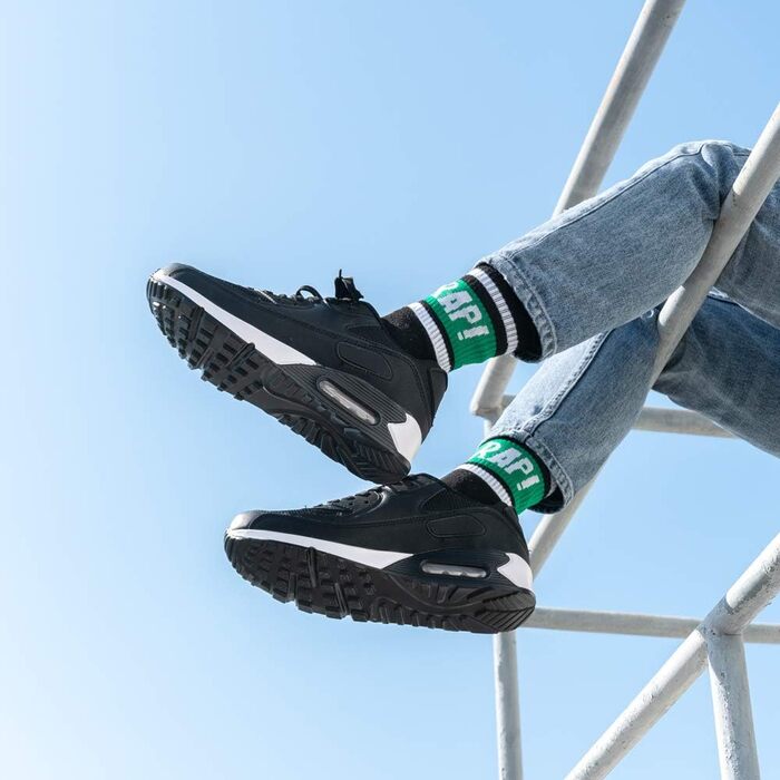 Кросівки для бігу Hitmars для чоловіків та жінок. З шнурівкою, повітряною подушкою, антиковзаючою підошвою, легкі, комфортні. Розміри EU36-EU47 (42 EU, чорно-білі)