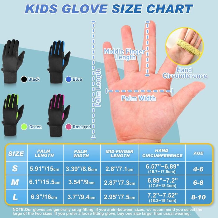 Дитячі рукавички Sukeen Softshell, теплі вело-рукавички для дівчаток та хлопчиків, непромокаючі, антиковзні, для їзди на велосипеді, катання на ковзанах, активного відпочинку (S, чорно-рожевий)