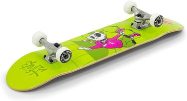 Скейтборд Enuff Skully Mini 7.75'' зелений, для дорослих, унісекс, повна комплектація