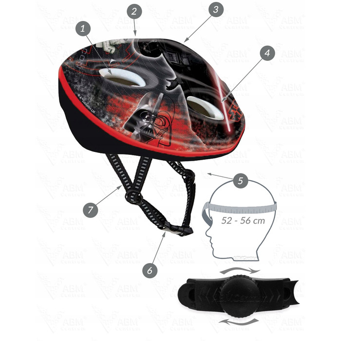 Комплект захисту: наколінники, налокітники та шолом для роликів і скейта Star Wars