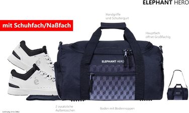 Дитяча спортивна сумка Hero Signature з відділенням для взуття та пляшкою, для хлопчиків і дівчаток, чорна, середній розмір