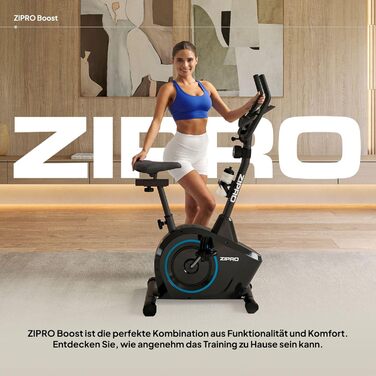 Zipro Heimtrainer Fahrrad Boost: велотренажер для дому, фітнес-велосипед, магнітний велотренажер до 120 кг, індоор байк