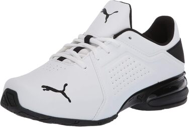 Кросівки Puma Viz Runner Cross для чоловіків, розмір 42.5 EU, широка колодка, чорно-білі