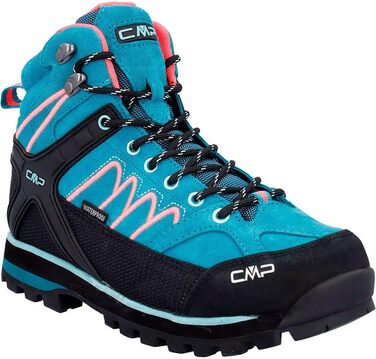 Жіночі трекінгові черевики CMP Moon Mid WP - водонепроникні, Teal Red Fluo (40 EU)