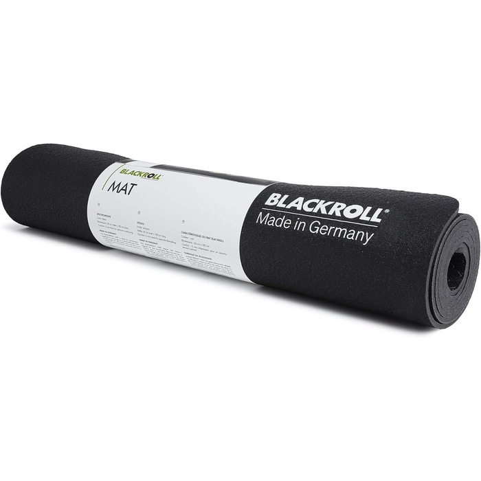 Фітнес-мат BLACKROLL чорний, для йоги та тренувань