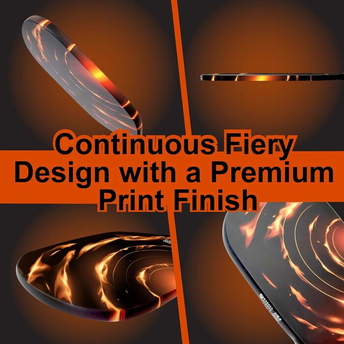 Pickleball ракетка Edgeless Graphit T700 Multilayer з карбону, подовжений хват, комфортний хват, великі зони влучання, сертифікована USAPA, для досвідчених гравців Rapid Fire