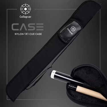 Набір для більярду Collapsar: 2 киї, 147.3 см, 19 ounce (чорний)