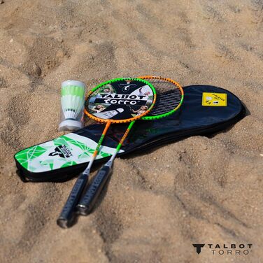 Набір для бадмінтону Talbot-Torro 2-Attacker: 2 ракетки, 2 волани, у якісній сумці