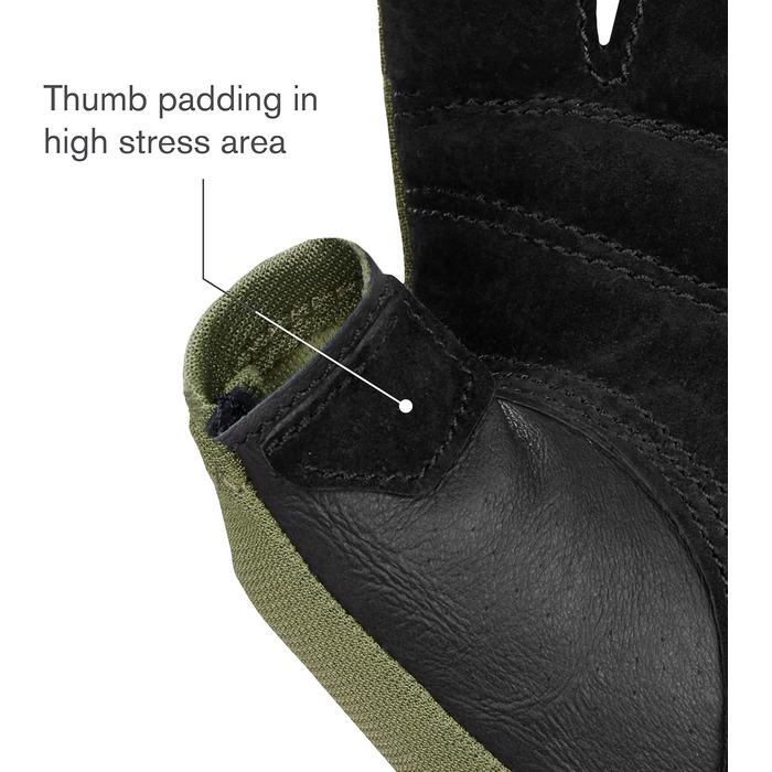 Рукавиці Harbinger Power Gloves 2.0 для важкої атлетики, тренувань, фітнесу та занять у спортзалі, зелені, розмір XL