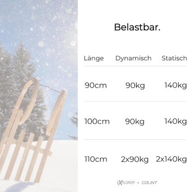 Дитячі санки Explorer Colint Davos з дерева, комплект: з мотузкою або зі спинкою та мотузкою, червоні або сині