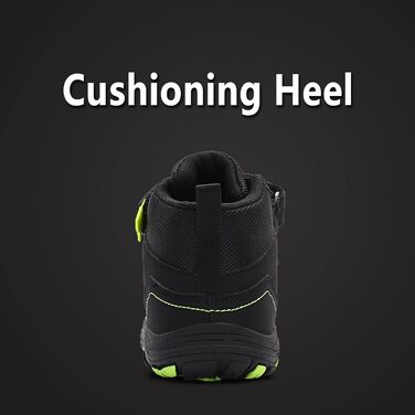 Дитячі трекінгові черевики FLIOZY - чорні, дихаючі, з антиковзкою підошвою, розмір 28 EU