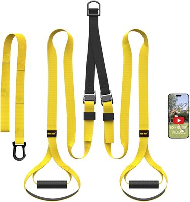 FITKIT Набір для фітнесу з власною вагою, тренування всього тіла вдома, ремінні для тренувань з опором