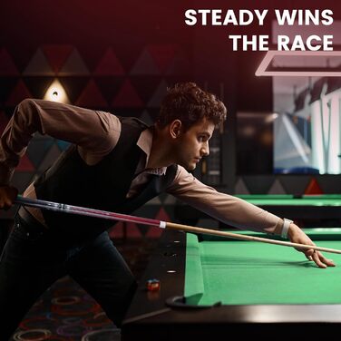 Набір для більярду Bonvalry Pool-Queue-Kit: якісний більярдний кий з пробірного клена, кейс та аксесуари. Вага: 595 г