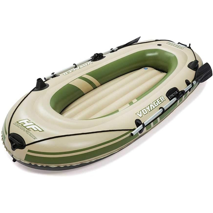 Надувний човен Bestway Hydro-Force Voyager 300 для 2 осіб, 243x102x31 см, комплект для відпочинку на воді