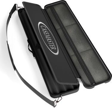 Чохол для більярдних київ Casemaster Parallax Guard 2x2, на 2 повні киї (2 батти/2 шафти), міцний поліестер 600D Oxford, чорний