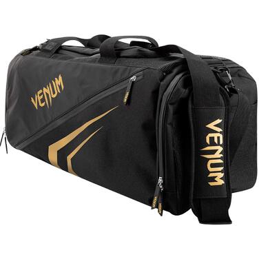 Спортивна сумка Venum Trainer Lite Evo унісекс, чорна з золотом, універсальний розмір