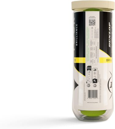 Тенісний м'яч Dunlop Tour Brilliance - для всіх поверхонь, 3x4 м'ячі (12 шт.)