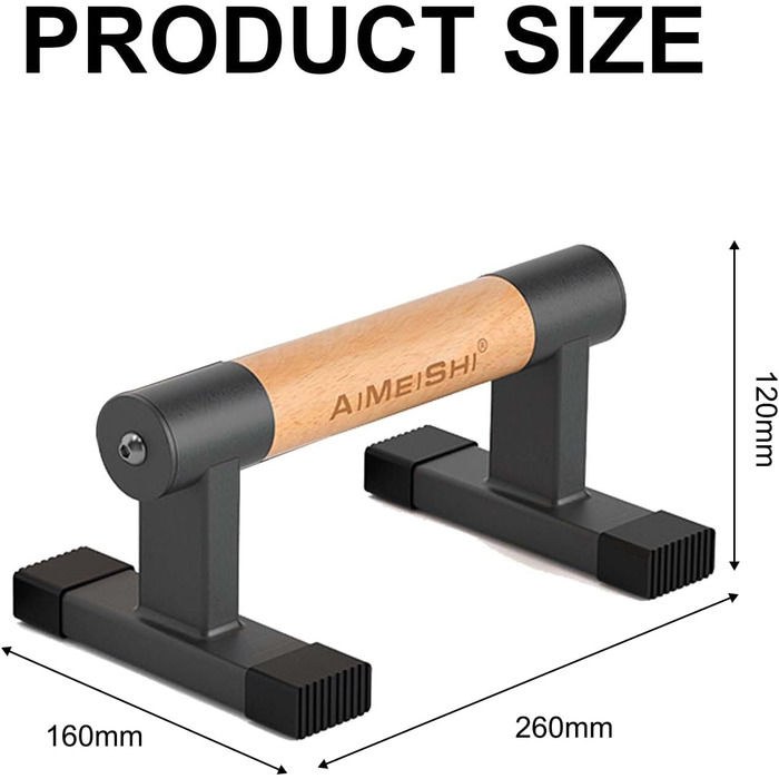Паралелетки для віджимань з неслизькими ручками, бруси для стійки на руках, обладнання для калістеніки для силових тренувань та калістеніки (Indoor/Outdoor)