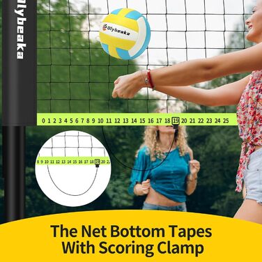 Волейбольний набір для вулиці Schwarz: регульована висота, сумка, розмітка, полегшений монтаж
