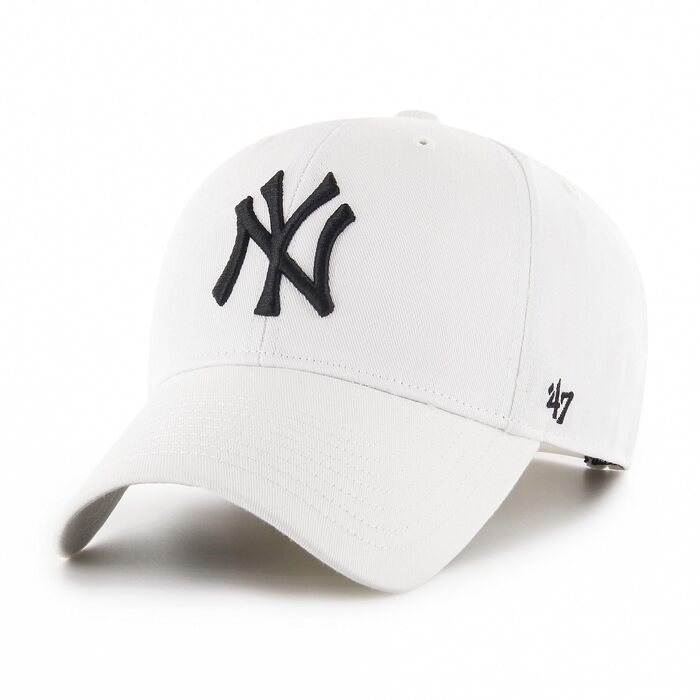 Кепка бейсболка New York Yankees регульована, біла, офіційна MLB